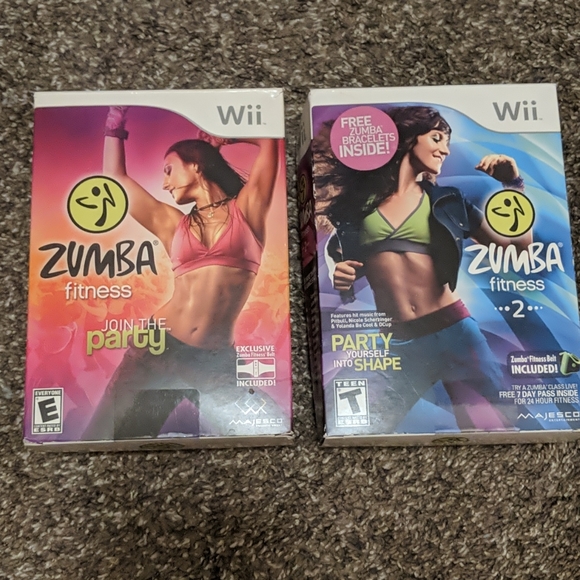 Nintendo Other - Wii Zumba Fitness 1 & 2